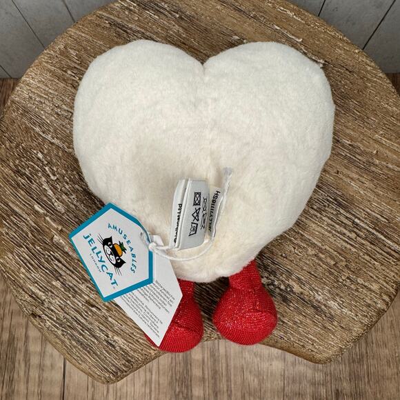 Jellycat Heart Boiled Egg Jellycat Valentines Day Jellycat Amuseables NEW - Picture 6 of 8